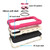 For iPhone 13 Pro Shockproof Silicone + PC Protective Case with Dual-Ring Holder (Rose Red)
