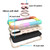 For iPhone 13 Pro Max Shockproof Silicone + PC Protective Case with Dual-Ring Holder (Colorful Rose Gold)