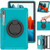 For Samsung Galaxy Tab S8 / Galaxy Tab S7 870 Shockproof TPU + PC Protective Case with 360 Degree Rotation Foldable Handle Grip Holder & Pen Slot(Blue)