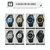 SKMEI 1790 Triplicate Round LED Dual Time Digital Display Luminous Electronic Watch for Men(Gold White)