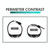 SKMEI 1790 Triplicate Round LED Dual Time Digital Display Luminous Electronic Watch for Men(Gold White)