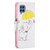 For Samsung Galaxy M32 Colored Drawing Horizontal Flip Leather Case with Holder & Card Slots & Wallet(Elephant under the Umbrella)