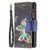 For iPhone 13 Pro Colored Drawing Pattern Zipper Horizontal Flip Leather Case with Holder & Card Slots & Wallet (Big Butterfly)