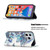 For iPhone 13 Pro Max Colored Drawing Pattern Invisible Magnetic Horizontal Flip PU Leather Case with Holder & Card Slots & Wallet (Blue Leaves)