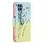 For Samsung Galaxy M32 Colored Drawing Pattern Horizontal Flip Leather Case with Holder & Card Slots & Wallet(Feather)