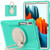 For Samsung Galaxy Tab S8 / Galaxy Tab S7 870 Shockproof TPU + PC Protective Case with 360 Degree Rotation Foldable Handle Grip Holder & Pen Slot(Mint Green)