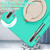 For Samsung Galaxy Tab S8 / Galaxy Tab S7 870 Shockproof TPU + PC Protective Case with 360 Degree Rotation Foldable Handle Grip Holder & Pen Slot(Mint Green)
