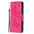 For iPhone 13 Pro Max Embossing Two Butterflies Pattern Horizontal Flip PU Leather Case with Holder & Card Slot & Wallet & Lanyard (Rose Red)