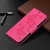 For iPhone 13 Pro Max Embossing Two Butterflies Pattern Horizontal Flip PU Leather Case with Holder & Card Slot & Wallet & Lanyard (Rose Red)