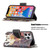 For iPhone 13 Pro Max Colored Drawing Pattern Zipper Horizontal Flip Leather Case with Holder & Card Slots & Wallet (Flower Elephants)