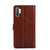 For Samsung Galaxy Note10+ Zipper Bag PU + TPU Horizontal Flip Leather Case with Holder & Card Slot & Wallet & Lanyard(Brown)