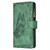 For iPhone 13 Pro Max Flying Butterfly Embossing Pattern Zipper Horizontal Flip Leather Case with Holder & Card Slots & Wallet (Green)