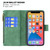 For iPhone 13 Pro Max Flying Butterfly Embossing Pattern Zipper Horizontal Flip Leather Case with Holder & Card Slots & Wallet (Green)