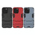 For iPhone 13 Pro Max PC + TPU Shockproof Protective Case with Invisible Holder (Navy Blue)