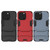 For iPhone 13 Pro PC + TPU Shockproof Protective Case with Invisible Holder (Black)