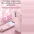 For OPPO Reno4 XINLI Straight 6D Plating Gold Edge TPU Shockproof Case(Pink)