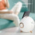 Mini Desktop Multi-Function Smart Wireless Charging Bluetooth Speaker with Alarm Clock & Phone Holder Function(Pink)