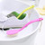 10 PCS Plastic Long Handle Shoes Brush Multi-Purpose Practical Cleaning Brush Soft Hair Strap Rope Clothing Brush, Color Random Delivery