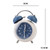 Bedroom Desktop Metal Digital Mechanical Alarm Clock Living Room Silent Clock With Night Light(Coffee Color)