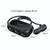 2 PCS Car Charger Cigarette Lighter 1 In 3 Mobile Phone USB Car Charger(White)