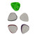 100 PCS Multicolor Plastic Ukulele Pick Box, Color Random Deliverty