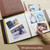 12 Inch 20 Pages/40P PU Leather Photo Album Self-Adhesive Souvenir Album DIY Laminated Photo Album(Black)