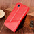 For Alcatel 1 2021 Contrast Color Splicing Retro Texture Horizontal Flip PU Leather Case with Card Slots & Holder & Wallet(Red)