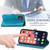 For iPhone 13 Pro Mandala Flower Embossed Horizontal Flip Leather Case with Holder & Three Card Slots & Wallet & Lanyard  (Blue)