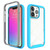 For iPhone 13 Pro Starry Sky Solid Color Series Shockproof PC + TPU Protective Case (Light Blue)