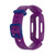 For Fitbit Ace 3 Silicone Integrated Watch Band(Grape Purple Dark Blue Buckle)
