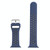 Metal Buckle Silicone Watch Band For Apple Watch Series 9&8&7 41mm / SE 3&SE 2&6&SE&5&4 40mm / 3&2&1 38mm(Blue+Black)