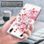 For Samsung Galaxy A22 5G 3D Painting Pattern TPU + PU Leather Phone Case(Cat Under The Tree)