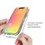 For iPhone 13 mini Shockproof High Transparency Two-color Gradual Change PC+TPU Candy Colors Protective Case (Red)