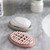 5 PCS TM17005 2 In 1 Bathroom Drain Brush Soap Box(Blue)