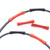 20 PCS TRLREQ Mountain Road Bicycle Frame Opening Protective Cover Variable Speed Brake Line Tube Car Paint Anti-Abrasion Rubber Cover(Red)