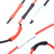 20 PCS TRLREQ Mountain Road Bicycle Frame Opening Protective Cover Variable Speed Brake Line Tube Car Paint Anti-Abrasion Rubber Cover(Black)