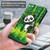 For Xiaomi Poco M4 Pro 3D Painting Pattern TPU + PU Leather Phone Case(Panda Climbing Bamboo)