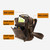 6479 Men Casual Large-Capacity One-Shoulder Messenger Leather Bag(Crazy Horse Texture Dark Brown)