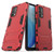 For OnePlus Nord N200 5G PC + TPU Shockproof Protective Case with Holder(Red)