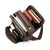 6479 Men Casual Large-Capacity One-Shoulder Messenger Leather Bag(Litchi Texture Black)