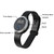 Q10 Outdoor Waterproof Silicone Smart Time Ultrasonic Mosquito Repellent Bracelet(Black)