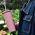 700ml Large Capacity Double Stainless Steel Straw Cup Vacuum Outdoor 304 Insulation Cup Car Water Cup(Pink)