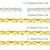 10 Pairs 9 Speed (Gold) ZH405 Mountain Road Bicycle Chain Magic Buckle Chain Quick Release Buckle