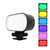 PULUZ Live Broadcast Video LED Light Photography Beauty Selfie Fill Light with Switchable 6 Colors Filters(Black)