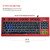 PK-870 USB Port RGB Lighting Mechanical Gaming Wired Keyboard (Black)