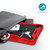 For Samsung Galaxy Tab A 10.1 (2019) Silicone + PC Shockproof Protective Case with Holder(Red + Black)
