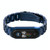 For Xiaomi Mi Band 6 / 5 / 4 / 3 Mijobs CS Metal Three Bead Stainless Steel Watch Band(Blue)