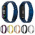 For Xiaomi Mi Band 6 / 5 / 4 / 3 Mijobs CS Metal Three Bead Stainless Steel Watch Band(Silver)