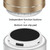 A10 TWS Wireless Bluetooth Mini Portable Speaker, Support TF Card & U Disk & LED(Gold)