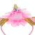 3 PCS Unicorn Headband Children Birthday Festival Party Hair Accessories(Rose Red 1)
